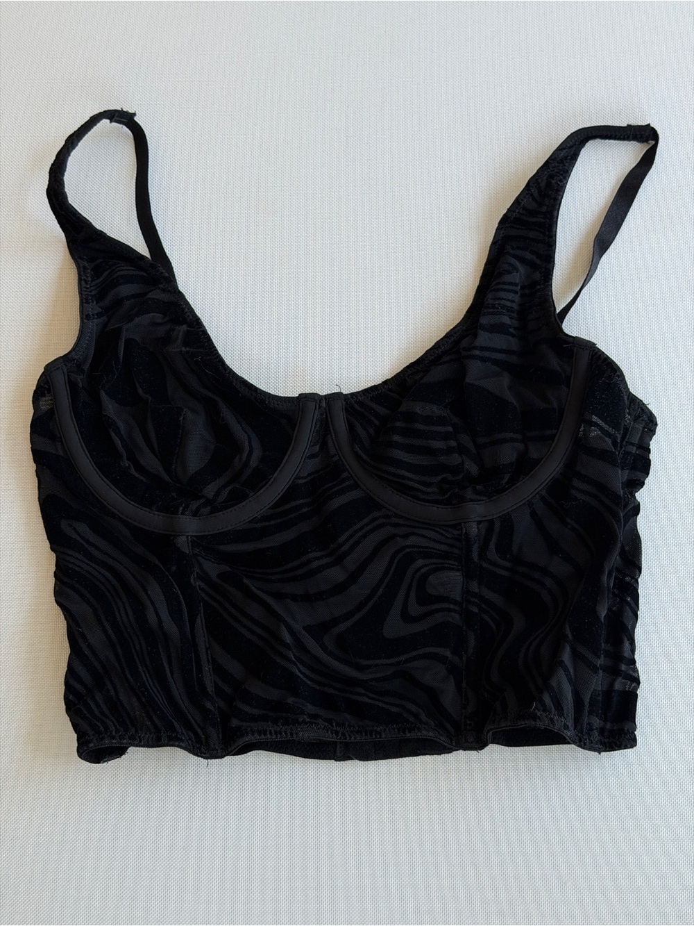Glassons Black Velvet Corset